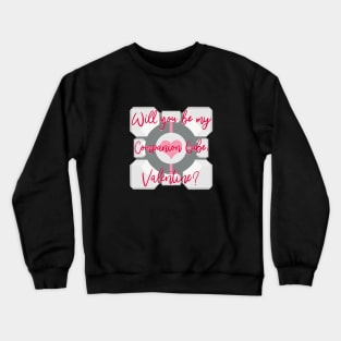 A Companion Cube Valentine Crewneck Sweatshirt